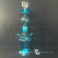 Blue Glass Hookah with LED Control